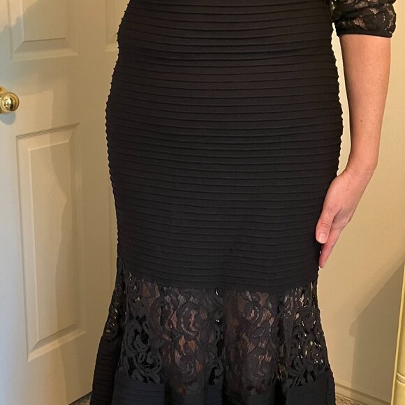 Tadashi Shoji Black Dress Lace - Picture 5 of 5